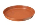 Podstawka pod doniczkę drewnopodobna 17 cm terakota okrągła
