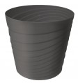 Osłonka dekoracyjna plastikowa szary mat 18x16,8 cm