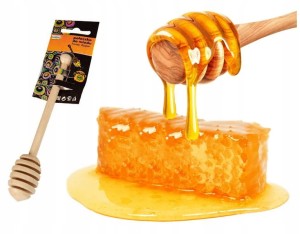 Nabierak do miodu drewniany łyżka 18 cm