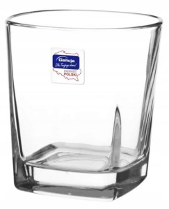 Szklanka bez uchwytu przezroczysta na whisky 250 ml