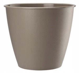 Doniczka dekoracyjna plastikowa beżowa Azalia 15x14 cm