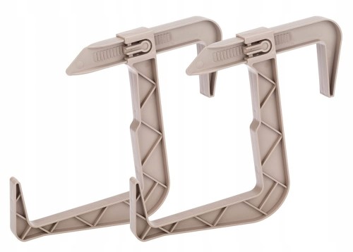 Uchwyty do doniczki balkonowej komplet 2 sztuki karmel