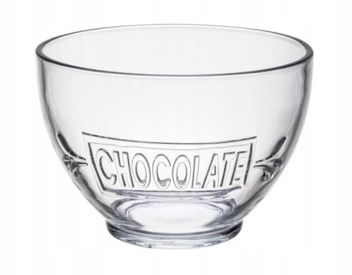 Miska salaterka przezroczysta na przekąski 680 ml 12,7x9 cm 