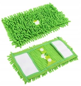 Wkład do mopa płaski rotacyjny z mikrofibry zielony