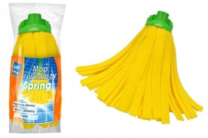 Wkład do mopa z wiskozy paskowy żółty super chłonny