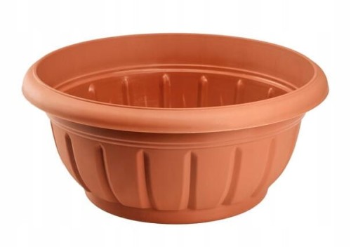 Doniczka misa plastikowa terakota na kwiaty 20x9,5 cm