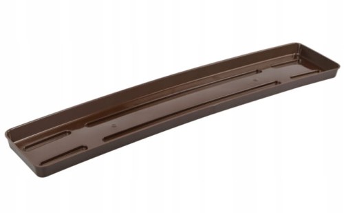 Podstawka prostokątna brązowa pod doniczkę balkonową 60cm