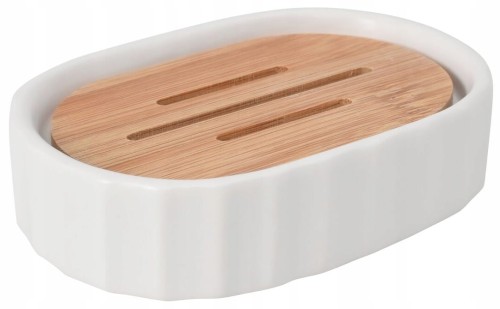 Mydelniczka ceramiczna na mydło biała 12,7 x 9 x 3,1 cm