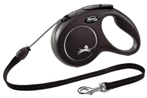 Flexi Smycz automatyczna S 5 m do 12 kg czarna