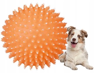 Trixie Piłka miękka dla psa z kolcami 10 cm fluorescencyjna