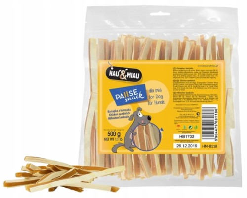 Kanapka z kurczakiem 500 g przysmak dla psa