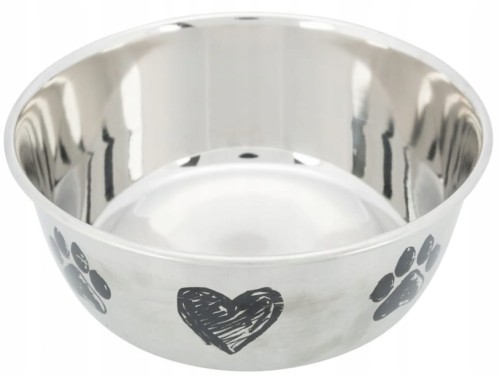 Trixie Mała miska dla psa kota 0,5 L 13 cm stalowa
