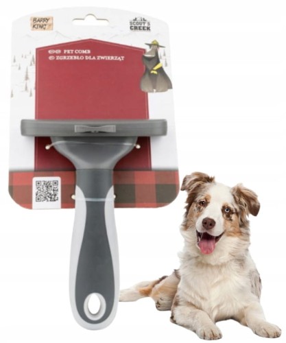 Zgrzebło szczotka dla zwierząt samoczyszcząca 11x16,3 cm