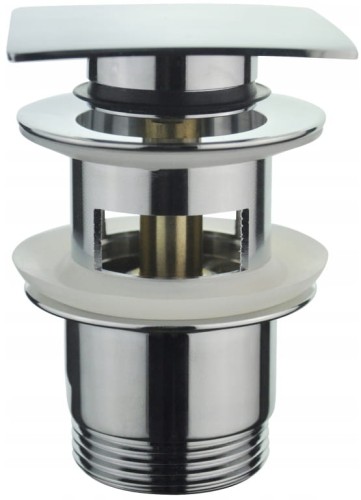 Spust umywalkowy korek klik-klak kwadratowy