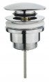 Spust umywalkowy korek klik-klak 66 mm chromowany