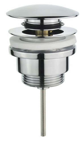 Spust umywalkowy korek klik-klak 66 mm chromowany 