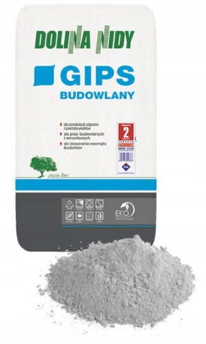 Dolina Nidy Gips budowlany 2 kg jasny szary