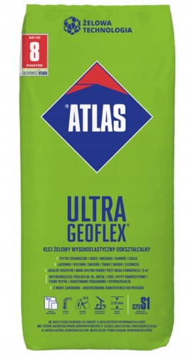 Geoflex Ultra Klej żelowy do płytek 25 kg wysokoelastyczny 