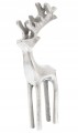 Srebrny renifer 22 cm figurka bożonarodzeniowa