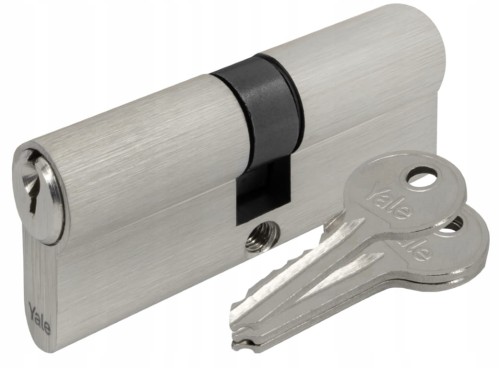 Wkładka do zamka bębenkowa satynowa 30/30 + 3 klucze