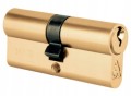 Wkładka do zamka drzwi mosiądz 40/40 mm + 3 klucze