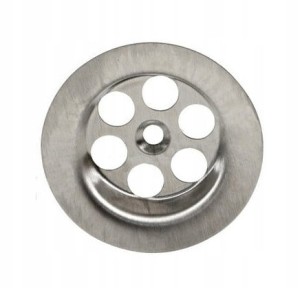 Sitko do syfonu zlewu metalowe 69 mm Srebrne