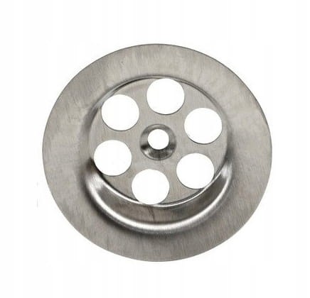 Sitko do syfonu zlewu metalowe 69 mm Srebrne