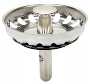 Korek z sitkiem do zlewu 50 mm Chrom