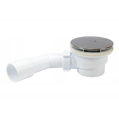 Syfon brodzikowy z grzybkiem chrom fi50