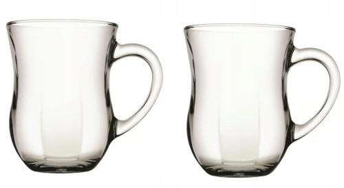 Zestaw 2 szklanych kubków 350 ml na zimne napoje