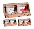 Komplet kubków porcelanowych 2 sztuki 200 ml