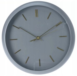 Zegar ścienny 30 cm elegancki ze złotymi wskazówkami 