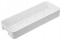 Półka łazienkowa ścienna przykręcana biała 4,3x28,6x10,8 cm