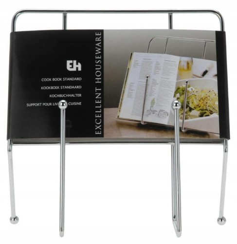 Metalowy stojak na książkę kucharską tablet 25x23x10 cm 