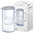 Dzbanek filtrujący szklany Aquaphor 2,5 l + 1 wkład Maxfor+ Mg Szary