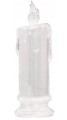 Świeca LED dekoracyjna 5x11cm na baterie transparentna