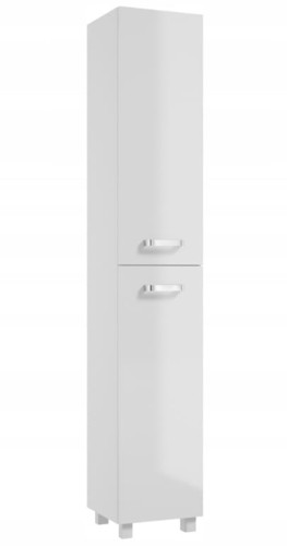 Słupek łazienkowy stojący biały połysk 170x30 cm Mila