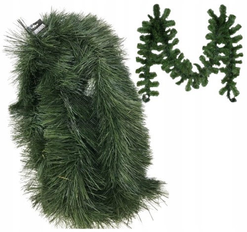Girlanda choinkowa świąteczna 270cm zielona