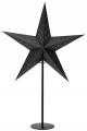 Lampka biurkowa gwiazda 45x13x70cm stołowa czarna