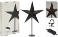 Lampka biurkowa gwiazda 45x13x70cm stołowa czarna