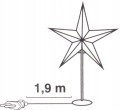 Lampka biurkowa gwiazda 45x13x70cm stołowa czarna