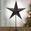 Lampka biurkowa gwiazda 45x13x70cm stołowa czarna