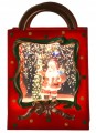 Świąteczna torba prezentowa LED 7.5x4x11.5 cm na baterie