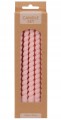 Zestaw 10 świec stołowych 20cm zakręcane cienkie