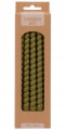 Zestaw 10 świec stołowych 20cm zakręcane cienkie