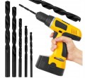 Zestaw wierteł HSS 4-10 mm 5 sztuk do drewna plastiku cienkiego metalu