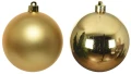 Zestaw 18 szklanych bombek na choinkę złotych 4cm
