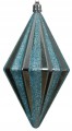 Bombka choinkowa romb niebieska plastikowa 1szt 7,8x14,3cm