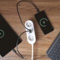 Przedłużacz listwowy biały 2 gniazda + 2xUSB A + USB C 2m