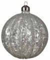 Cekinowa szklana bombka choinkowa 10cm 1szt